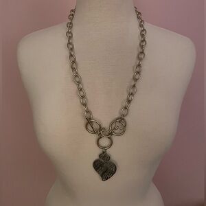 Silver Heart Pendant Necklace